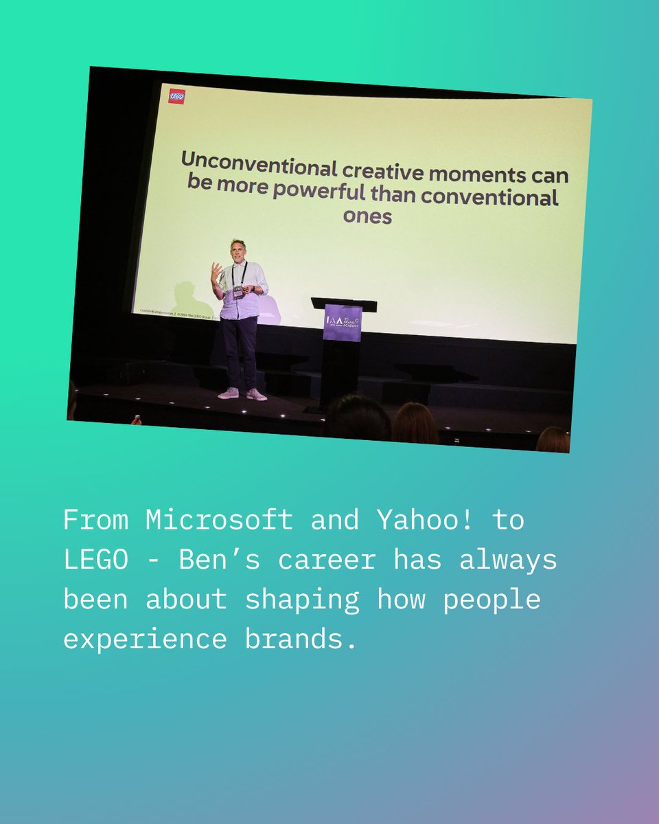 Baltic_Brand's tweet photo. Ben Richards has always been about shaping how people experience brands.

Now as Head of Experience at Our LEGO Agency Commerce, he’s building smarter, bolder, and more playful brand moments worldwide. 📷

Hear his insights live in Vilnius -  https://t.co/oKnNusuyVL 📷 https://t.co/lo26gOY7x5