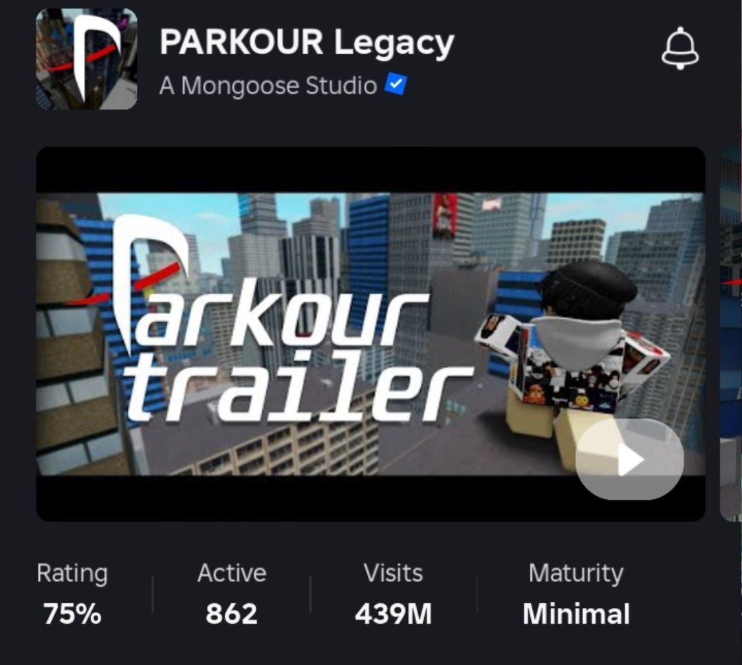 HumainConsuming's tweet photo. @Epitonex I agree that the most popular game are almost all bad. I'd recommend you play Parkour legacy or reborn. 2 parkour game with the same owner but 2 different style. (Parkour legacy is harder to learn) https://t.co/tS1BaluZVk