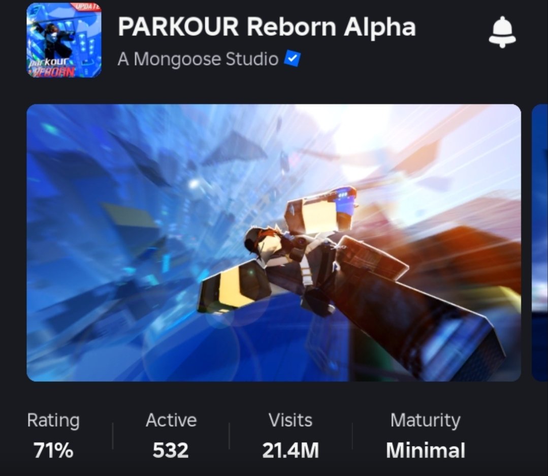 HumainConsuming's tweet photo. @Epitonex I agree that the most popular game are almost all bad. I'd recommend you play Parkour legacy or reborn. 2 parkour game with the same owner but 2 different style. (Parkour legacy is harder to learn) https://t.co/tS1BaluZVk