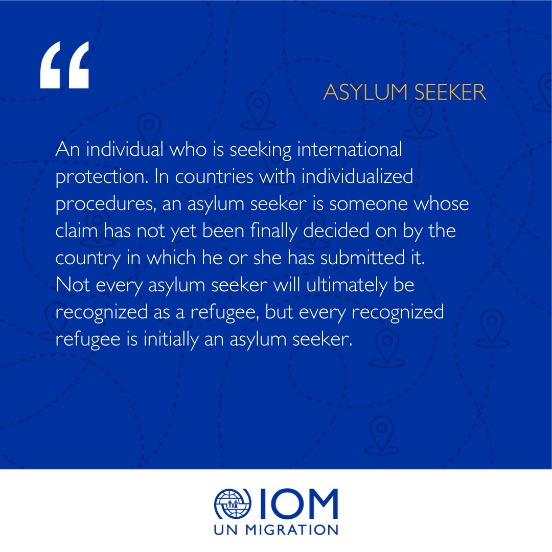 IOM_Oslo's tweet image. 💡 Did you know?

While the terms #migrant, #refugee and #asylumseeker are often used interchangeably, each carries a distinct meaning under international law.

Swipe through to explore their full definitions and differences.

#TermOfTheWeek