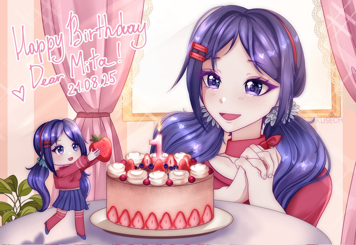🥳 Happy Birthday,  dear Mita! <333

My original artwork for Mita's birthday contest.
💜#art #miside #Mita #MitaBirthArt