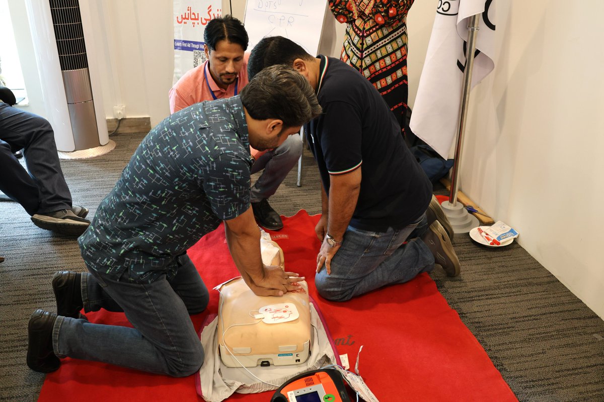 A two-day #FirstAidTraining was organized for #ICRC staff, facilitated by first aid trainer from <a href="/PRC_official/">Pakistan Red Crescent</a>.
Through hands-on exercises and scenario based group discussions, the training equipped the participants with practical life-saving skills for unforeseen #emergencies.