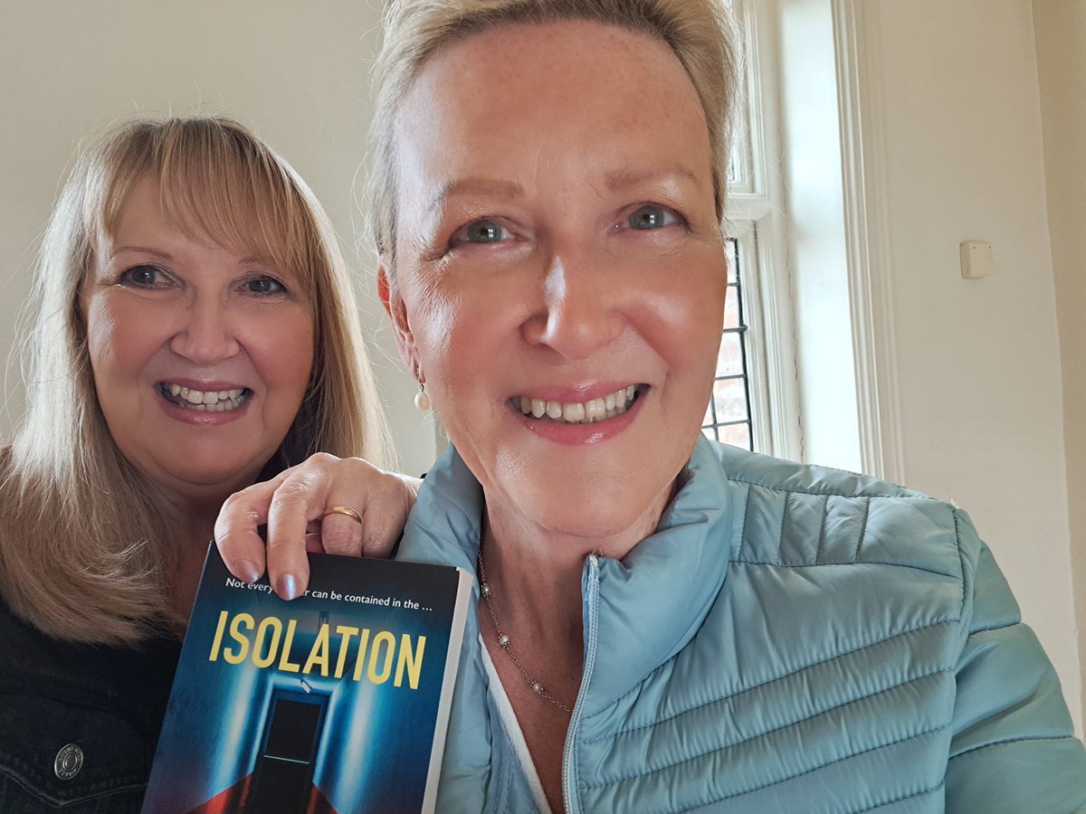 MartineBailey's tweet image. The paperback of #IsolationWard is out today. Had a celebratory meet-up with my sister Lorraine at @OrdsallHall.The book is dedicated to her  - my heroine's namesake, my lifelong best friend and fellow bandmate in Manchester band the Passage #NewRelease