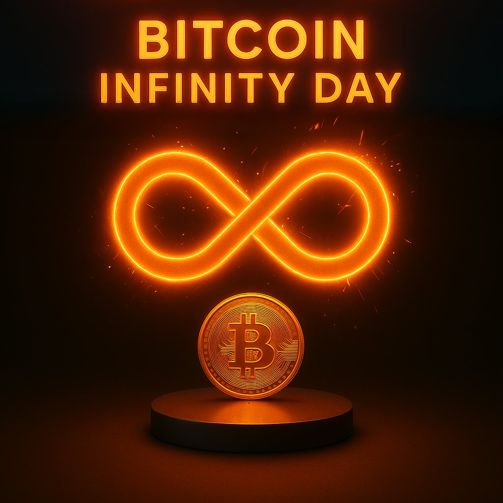21 million cap. Infinite impact. Happy Bitcoin Infinity Day. ♾️ ₿ $BTC