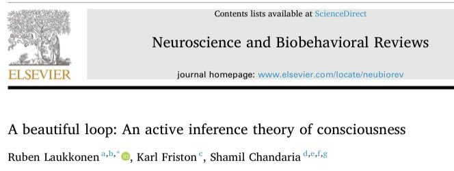 Brandon Rasman (@neurorazz) on Twitter photo Highly recommend reading this recent review paper in which the authors suggest that active inference (linked to the free energy principle) can be used to model consciousness.
This may have implications for understanding the principles of consciousness for both natural and Highly recommend reading this recent review paper in which the authors suggest that active inference (linked to the free energy principle) can be used to model consciousness.
This may have implications for understanding the principles of consciousness for both natural and