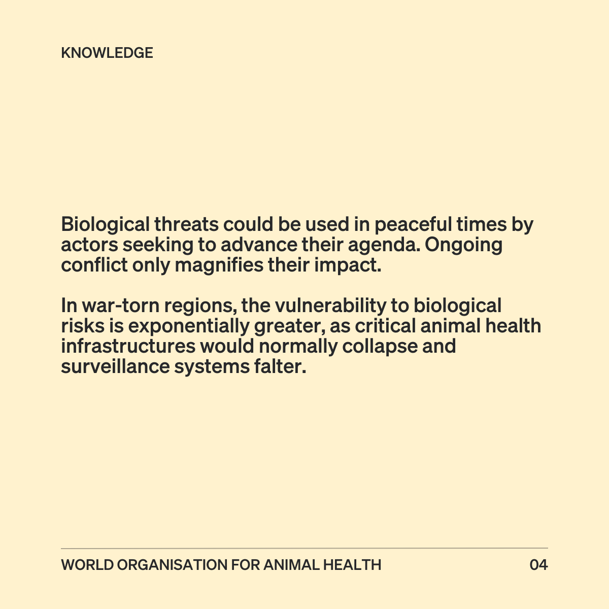 WOAH's tweet photo. In October, WOAH is hosting the Global Conference on Biological Threat Reduction, a high-level event uniting leaders across science, security, and policy to tackle the rising risk of biological threats. Join us from 28–30 October 2025 as we shape a safer future together.