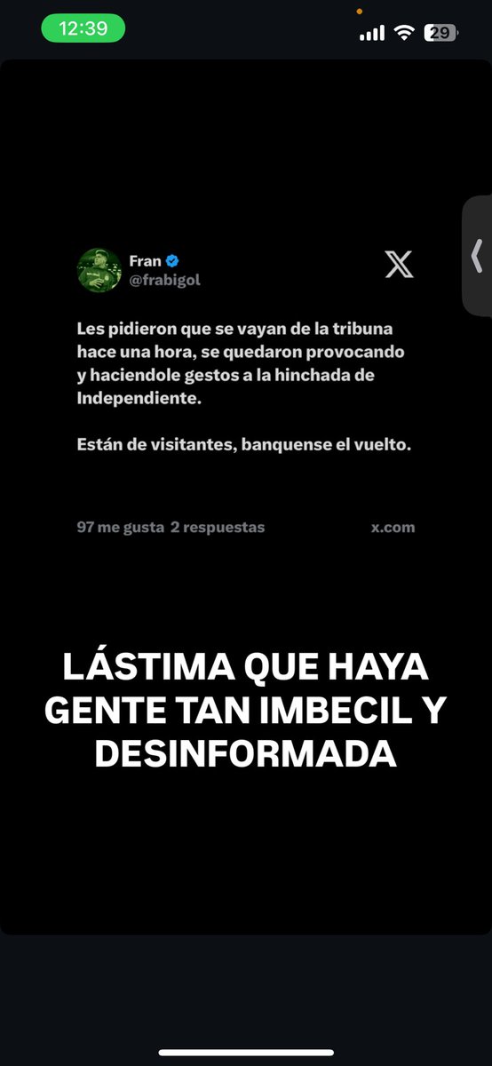 Naico231's tweet photo. @frabigol Eso hiciste puto https://t.co/UWGRZn6ERi