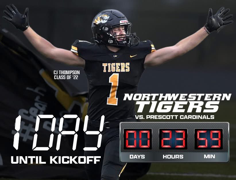 1 MORE DAY UNTIL WE KICKOFF THE 2025 SEASON

#TigersFootball 
#FearTheRoar 
#BringBacktheGold
