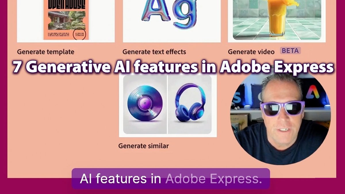 DrewKav's tweet photo. 🤖 7 Generative AI features in Adobe Express!
 https://t.co/1aE74mJSWj
Here are 7 Generative AI features in Adobe Express that I ❤️ Try Adobe Express for your next project &amp; see how easy creating with Generative AI is!
#AdobeExpressAmbassadors #Ad #HowToAdobeExpress #GenerativeAI https://t.co/6aJGYikr7N