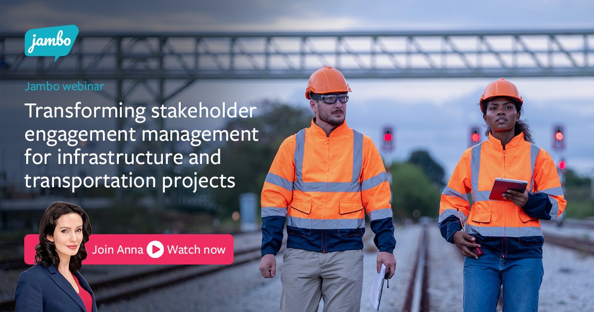 #Webinar ▶️ What if you could turn stakeholder engagement into your project’s greatest strength?

For large-scale infrastructure and transportation projects across Canada, success depends on building strong, trust-based relationships. Achieving this requires flawless management