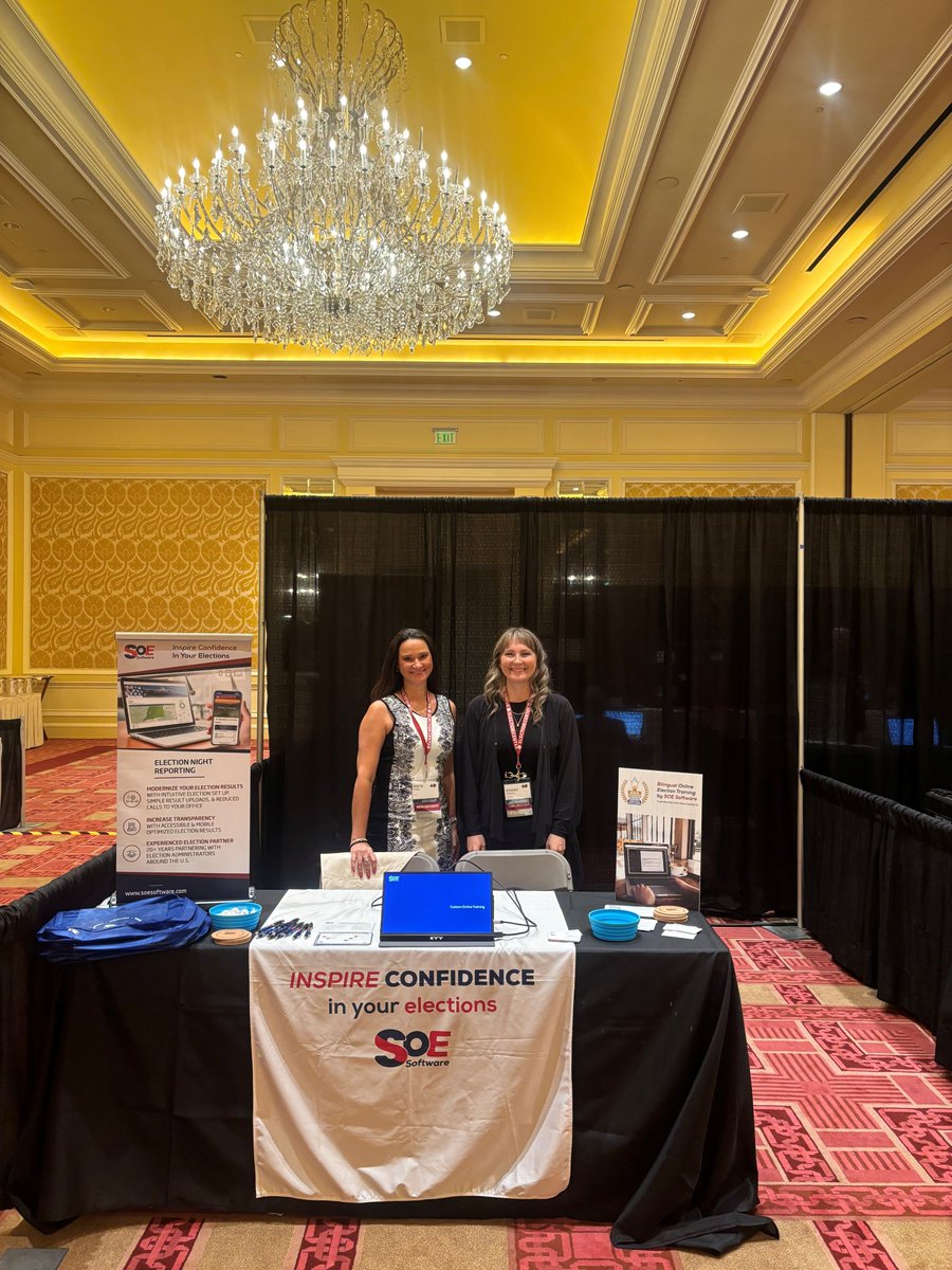 SOESoftware's tweet image. Our team is on the ground at @electioncenter in Salt Lake City! 🏞️

We’re celebrating milestones with our partners - being named a Customer Service Award finalist and winning a Gold Stevie® for Online Training.

If you’re here, stop by and say hi!

#TrustedTogether #OnTheRoad