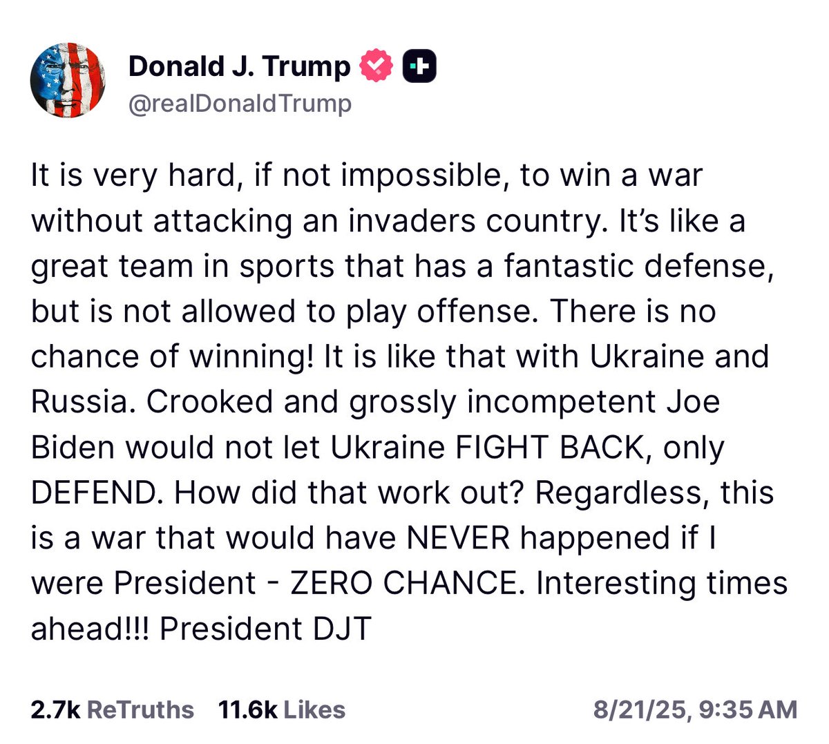 Trump appears to signal that he’s empowering Ukraine to more aggressively attack inside Russian territory, and denounces Biden for not supporting Ukraine aggressively enough. Just as the anti-establishment podcaster guys predicted during the 2024 campaign