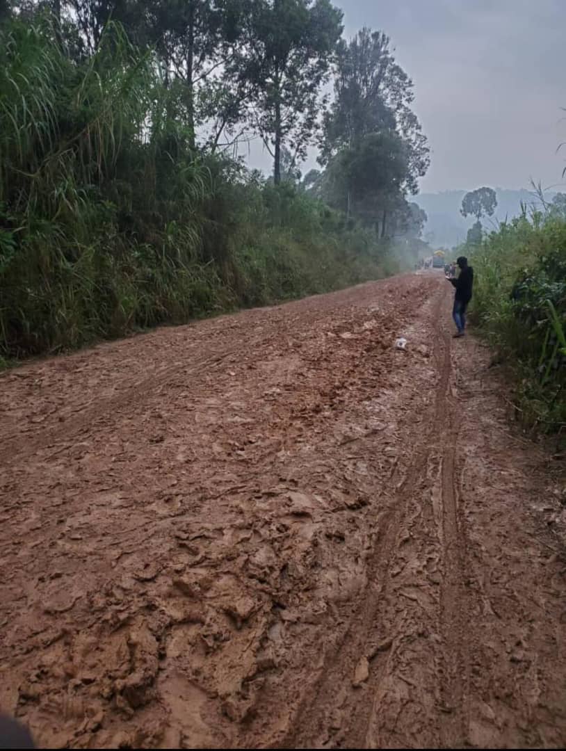The tarmacked  road of <a href="/NRMOnline/">NRM Party</a>  in zombo district after today's Thursday 21st August 2025 heavy rain 🌧️☔😎 
Now why should I vote any leader from <a href="/NRMOnline/">NRM Party</a> ?