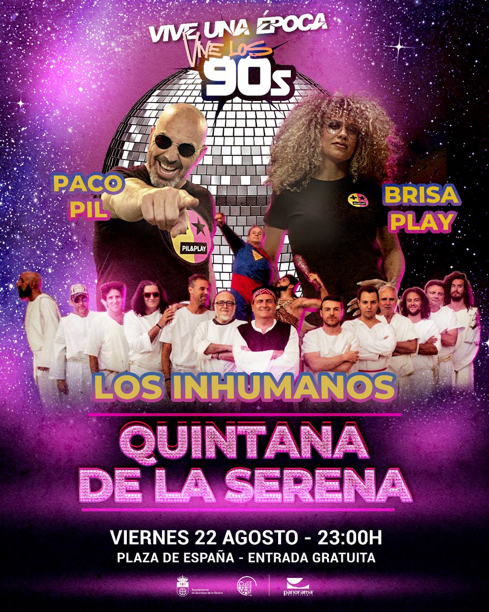 Doble programa inhumano para este fin de semana:
- Viernes 22 agosto: Quintana de la Serena (Badajoz).
- Sábado 23 agosto: Luque (Córdoba).
La gira inhumana no se detiene!!!
#losinhumanos #GIRA2025 #concierto