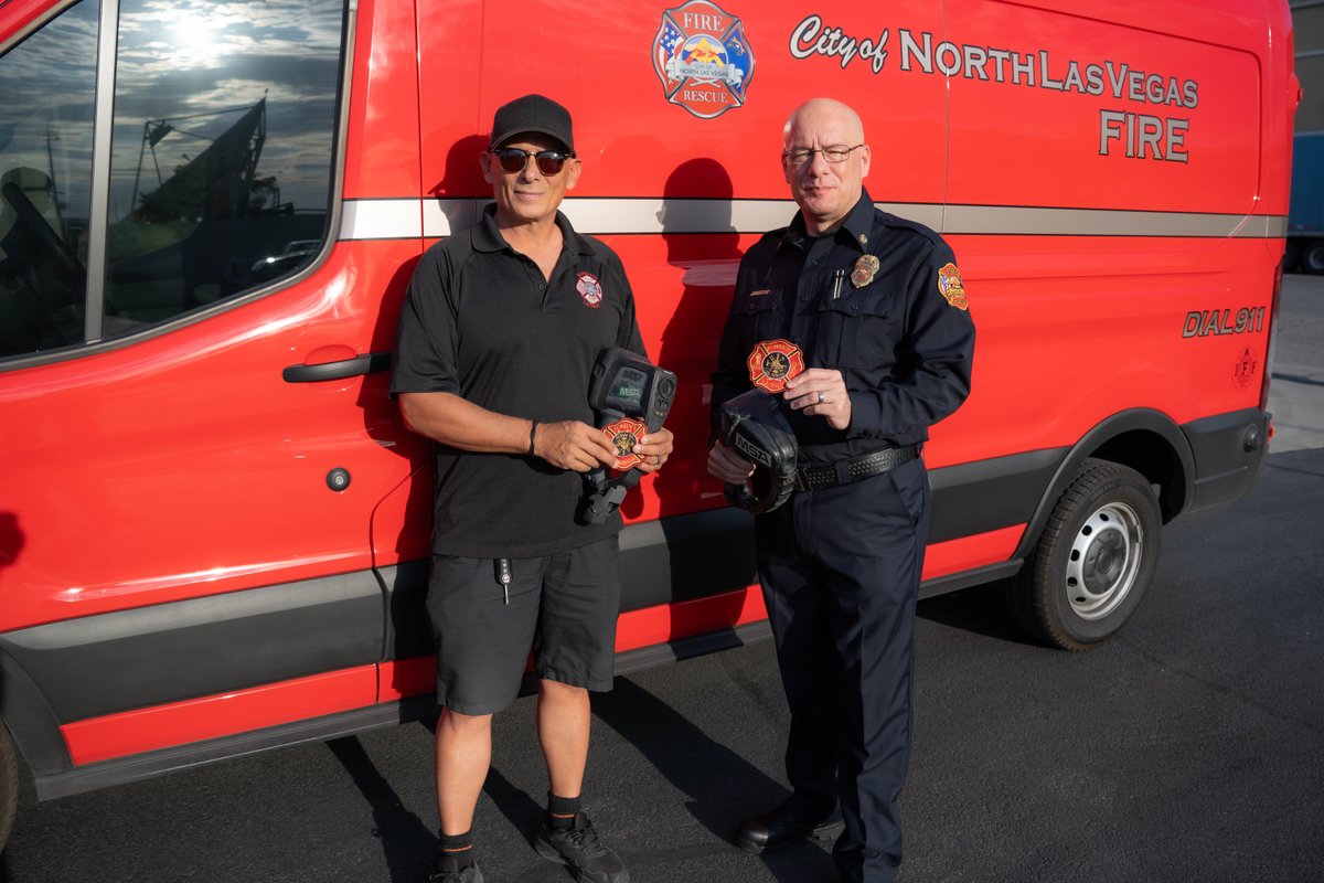 NLVFD and @cnlv are proud to partner with Bomberos Latinos, a nonprofit organization that donates firefighting equipment to our brothers and sisters across the border. They also provide training for the equipment throughout Latin America, to the departments in most need.