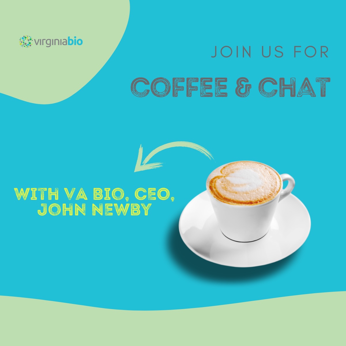 🚨 Mark your calendar for the 3rd session in our quarterly series!
📅 September 9 | 8:30 AM
 🔗 Register here: bit.ly/4mUO1BQ

Join Virginia Bio CEO, John Newby, J.D., CAE, for an insightful conversation on the latest developments in Virginia’s biotech ecosystem.