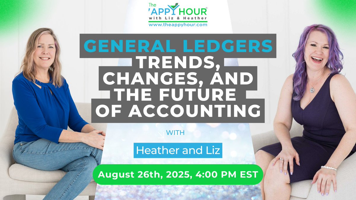 The GL isn’t just a logbook—it’s the roadmap of accounting’s future. 📊
Catch The 'Appy Hour LIVE Aug 26, 4PM EST: General Ledgers: Trends, Changes &amp; the Future of Accounting

👉 Register: loom.ly/DraaT1A

#TheAppyHour #AccountingTech #GeneralLedger #FutureOfAccounting