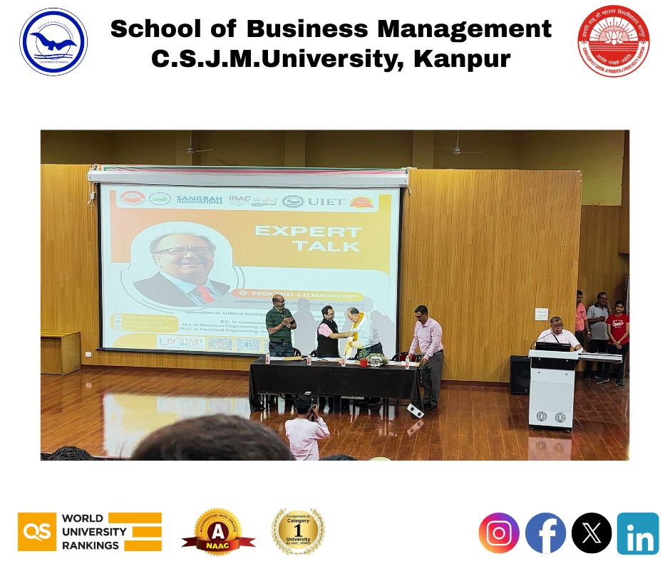 sbmkanpur's tweet photo. 📚✨ School of Business Management's students had the privilege of attending a truly wholesome and enlightening session with Prof. Alder S. Elmaghraby.

 #UIET #GuestLecture #DigitalTransformation #AI #CyberSecurity #Inspiration https://t.co/4PwOfnML2C