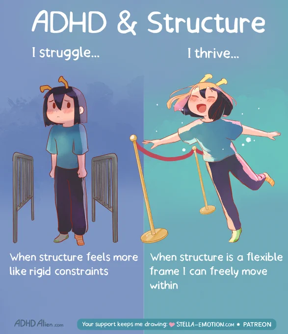 I hate structure but I also can't live without structure, how do you solve this?? 