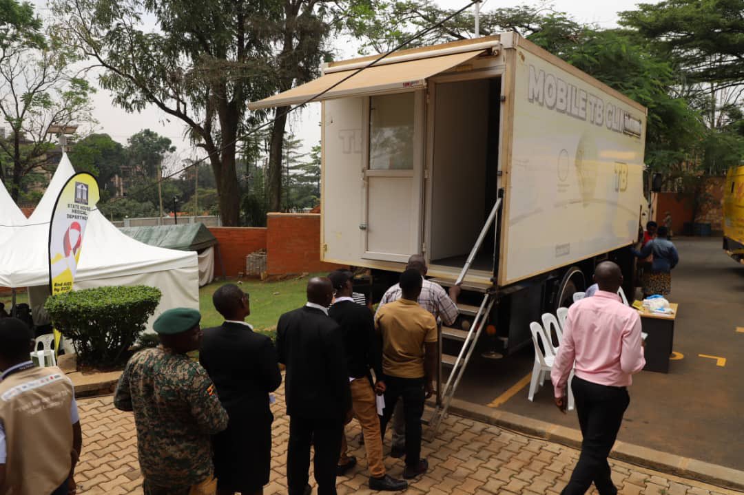 The Director of Partnerships - UAC, Tom Etii, addressing the staff of State House on behalf of the DG today, sharing with them updates on the status of HIV in Uganda &amp; emphasizing the need to focus on interventions  that target zero HIV infection, zero HIV related death &amp; zero