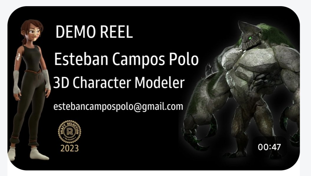 EstebanCampos3D's tweet photo. Mi Demo Reel:
Modelado de personajes en distintos estilos: high poly, estilizado y texturizado PBR.
#OPENTOWORK

🔗 https://t.co/gzYbnhX7jn

#HighPoly #Stylized3D #PBRTexturing #3DArt #CharacterModeling #DigitalArt #CGI #zbrush #Maya #3D #job #reel #animation3d #retopology https://t.co/bkKlOSfeTp