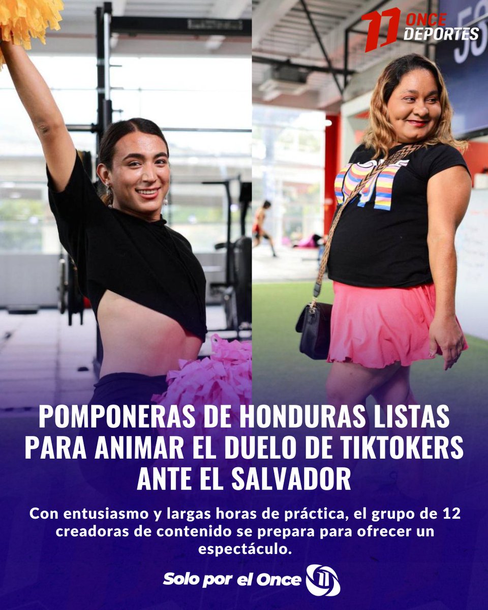 11_Noticias's tweet photo. #DEPORTES⚽ | ¡Show confirmado!💃🏻 Las pomponeras de Honduras animarán el duelo de tiktokers ante El Salvador en el Estadio Morazán.🥳
Conócelas aquí 👉🏻: https://t.co/VhaJAXEXKH
#Pomponeras #Honduras #TikTokers #ElSalvador https://t.co/NGuTg5n5Km