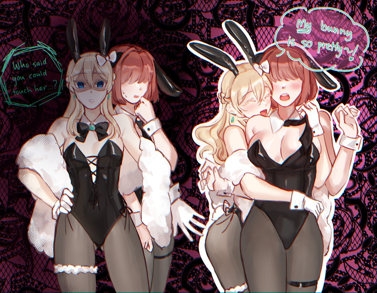 Nasura_L's tweet photo. 💎🌸~ NinaToku Bunny Day!! 👯‍♀️💕✨✨ https://t.co/XzQhHCAw8S