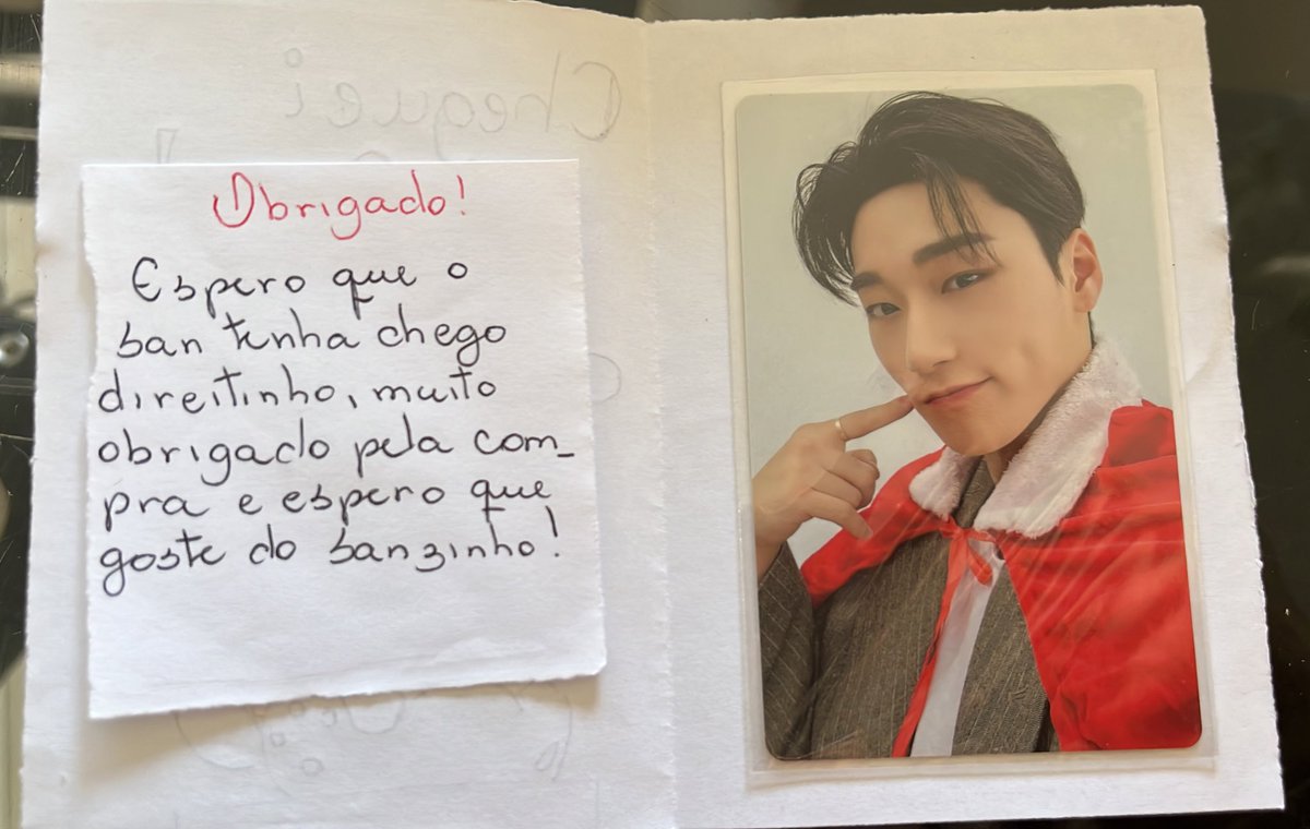 mokalouvz's tweet photo. feedback super positivo pra @convallaria_val que me vendeu esse san natal 💗!
ela enviou rapidinho mas por culpa dos correios ele demorou pra chegar 😭😭
mas ele chegou em perfeito estado e esse card eh tao lindoo!!
muito obg por me vender ele! 💗 https://t.co/dOb0uEsjTw