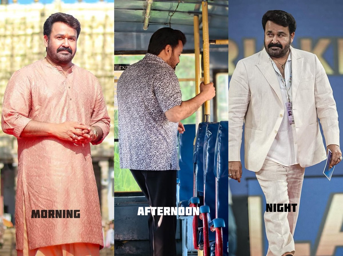 Man have some rest.🫠🤌🏻

#Mohanlal