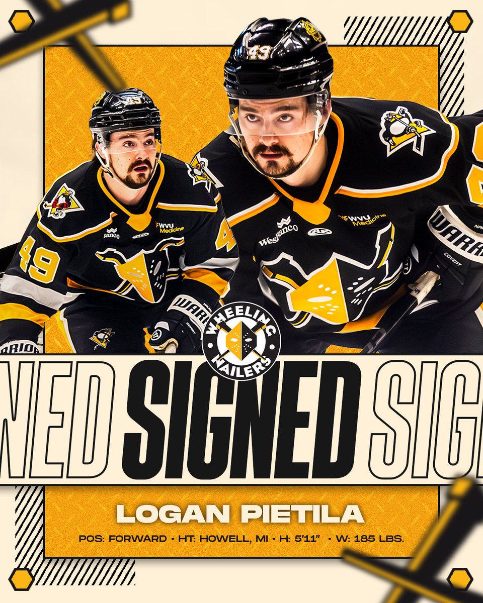 🚨 TILS IS BACK FOR MORE! 🚨

OFFICIAL: The Wheeling Nailers have signed F Logan Pietila for the 2025-26 Season!

#SteelTheMoment
