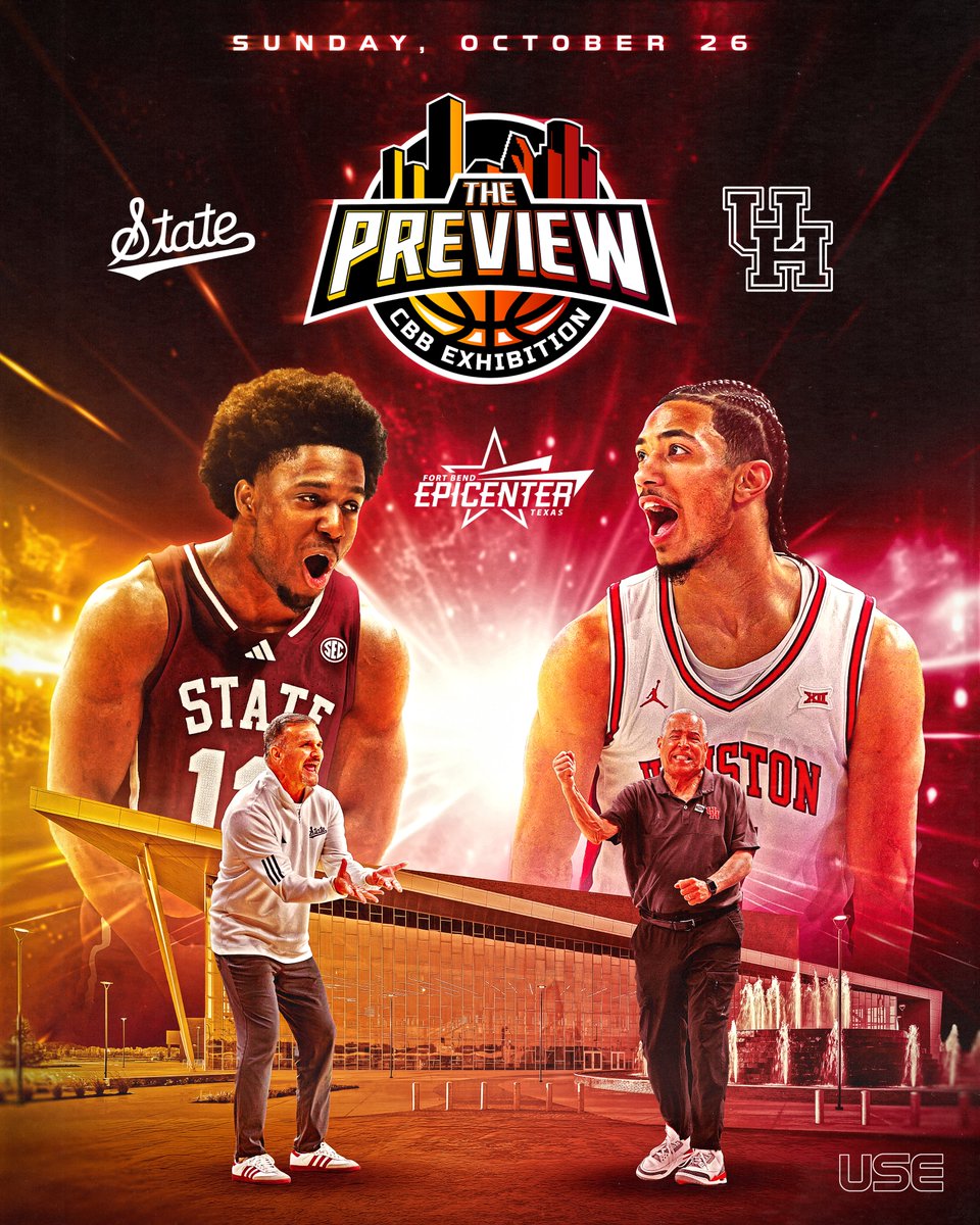 The Preview CBB Exhibition (@thepreviewcbb) on Twitter photo ๐พ Cougar Nation โ @uhcougarmbk is staying home for The Preview!
๐
Oct. 26
๐ Fort Bend Epicenter โ Houston, TX
๐ <a href="/HailStateMBK/">Mississippi State Men's Basketball</a>
๐๏ธ bit.ly/thepreviewcbb
Show up big & rep the Coogs in H-Town! ๐๐ฅ
#GoCoogs #UHHoops #ThePreview ๐พ Cougar Nation โ @uhcougarmbk is staying home for The Preview!
๐
Oct. 26
๐ Fort Bend Epicenter โ Houston, TX
๐ <a href="/HailStateMBK/">Mississippi State Men's Basketball</a>
๐๏ธ bit.ly/thepreviewcbb
Show up big & rep the Coogs in H-Town! ๐๐ฅ
#GoCoogs #UHHoops #ThePreview