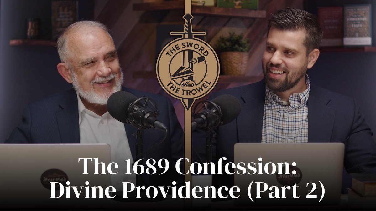 FoundersMin (@foundersmin) on Twitter photo 🎙️ NEW EPISODE: Today on The Sword & The Trowel podcast, <a href="/tomascol/">Tom Ascol @tomascol</a> and <a href="/GundenGraham/">Graham Gunden</a> continue in their series of walking through the 1689 Second London Baptist Confession of Faith. They continue their discussion of Chapter 5 on Divine Providence and specifically deal with the 🎙️ NEW EPISODE: Today on The Sword & The Trowel podcast, <a href="/tomascol/">Tom Ascol @tomascol</a> and <a href="/GundenGraham/">Graham Gunden</a> continue in their series of walking through the 1689 Second London Baptist Confession of Faith. They continue their discussion of Chapter 5 on Divine Providence and specifically deal with the