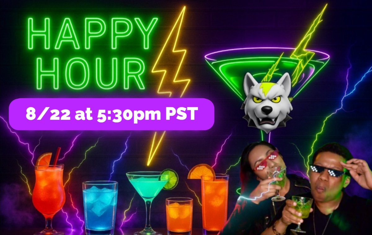 ⚡️LET'S GET VOLTED!!! ⚡️  
Join us at the most VOLTED Happy Hour for some high voltage! There will be a special look behind the scenes of Volt Fest 2025, so don't miss it! 👀

👉8/22 at 5:30pm PST
🔴LIVESTREAM on X, YouTube and Twitch

 Get those VoltiShots ready! See you at the