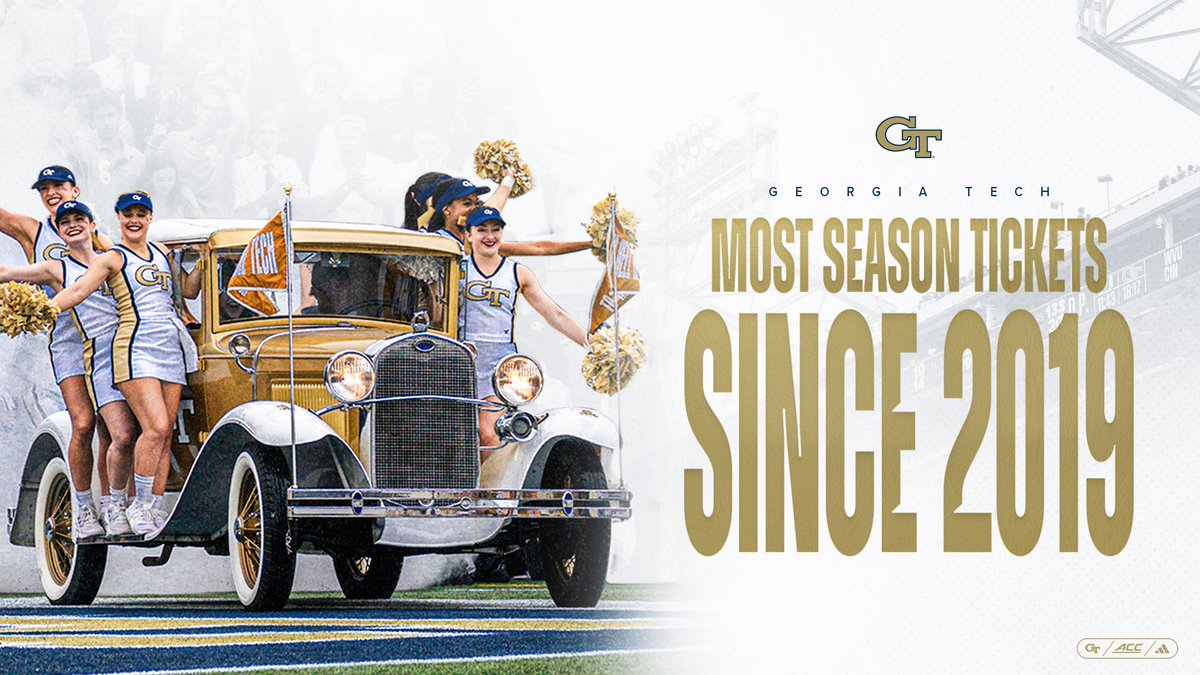 The Flats are buzzing!! 

Student season ticket record ☑️
Most total season tickets since 2019 ☑️

Get your tickets ➡️ buzz.gt/FBszntx25

#StingEm🐝