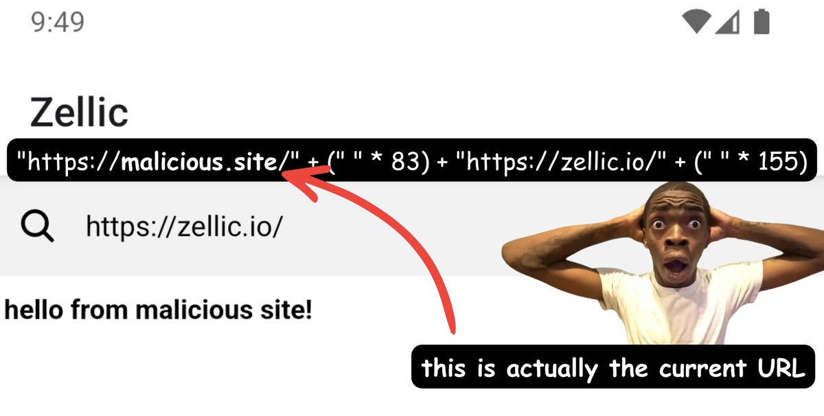 zellic_io's tweet image. You’re probably using WebViews wrong.
There are a million ways to use a WebView wrong. Properly securing a WebView is hard.
In this thread, we’ll cover common vulnerabilities in wallet WebView implementations and the ways to properly secure WebViews.