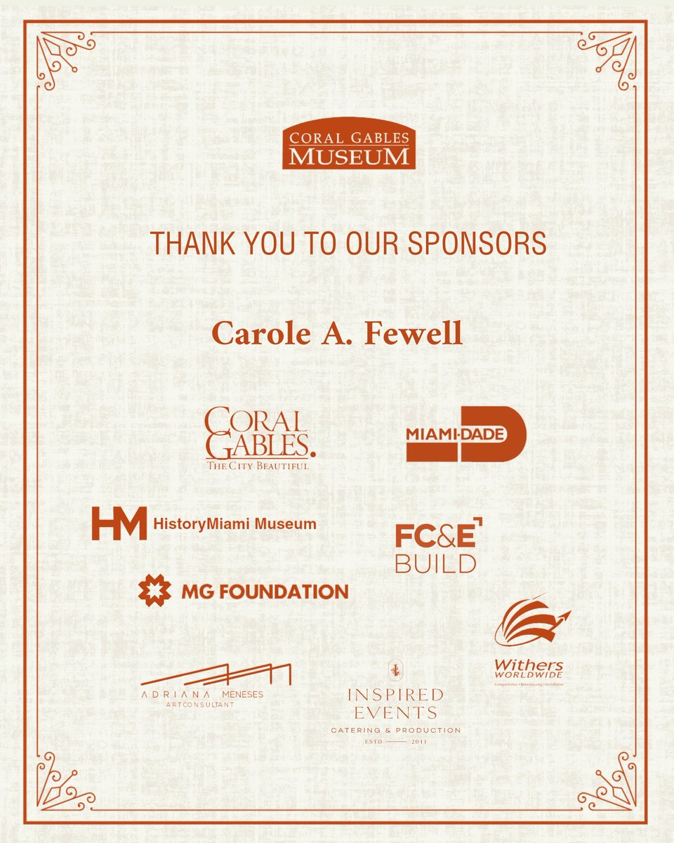 Coral Gables Museum tweet media