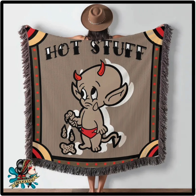 SplattooTattoo's tweet photo. Hot Stuff Traditional Tattoo Woven Blanket Blanket or tapestry and a perfect home decor gift for an artist or enthusiast
https://t.co/NjjJliMdeQ https://t.co/JvaRVKz9uZ
