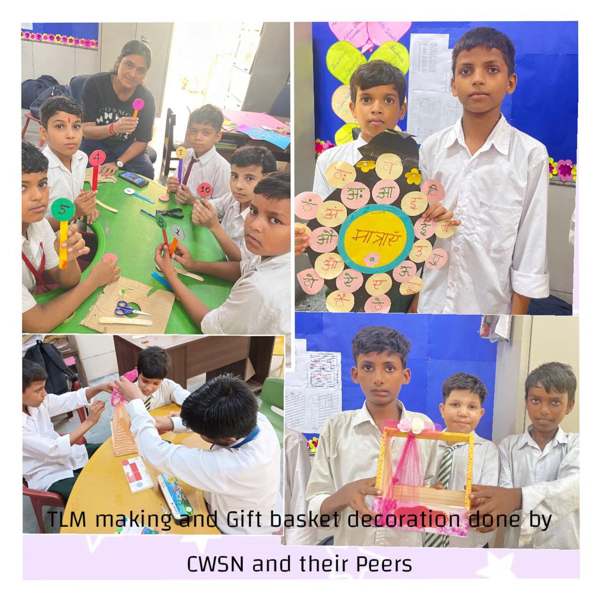 SCHSBV1002016's tweet photo. Vocational Training Activity- 
Paper Bag Making 
Done by our CWSN students along with their peers. https://t.co/fi4gtUUgLb