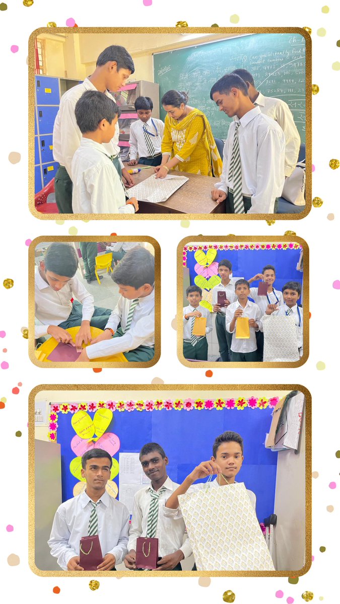 SCHSBV1002016's tweet photo. Vocational Training Activity- 
Paper Bag Making 
Done by our CWSN students along with their peers. https://t.co/fi4gtUUgLb