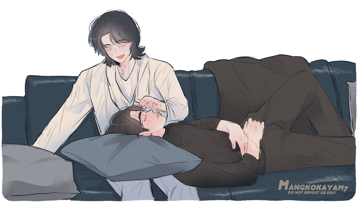 The Boss and his " Secretary " 

#쿱정 🍒👼