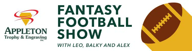 Live at 4 pm today on the #ScoreWI, it's 

The <a href="/appletontrophy/">Appleton Trophy</a> #FantasyFootball Show 

with <a href="/LeoKiperJr/">John Leopold</a>, <a href="/TweetlessAlexT/">Alex</a> &amp; <a href="/EricBalkman/">Eric Balkman</a>,

as the hosts help you get set for your drafts this year!

Listen: tinyurl.com/4xst6kya