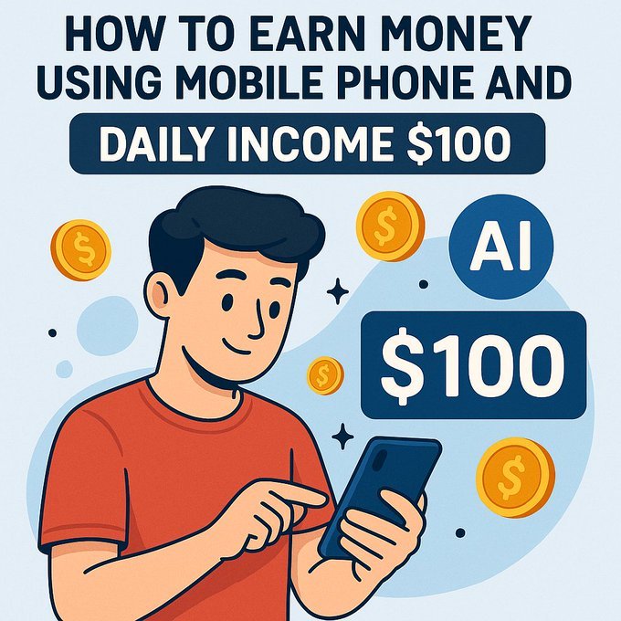 📱 Want to earn $100/day using just your phone + AI?

This visual shows exactly how people are stacking daily income with simple tools in 2025 — no laptop needed.

🎁 Get it

Like &amp; Retweet
Comment "Earn"
Ensure to Follow me
So that I can DM you FREE!