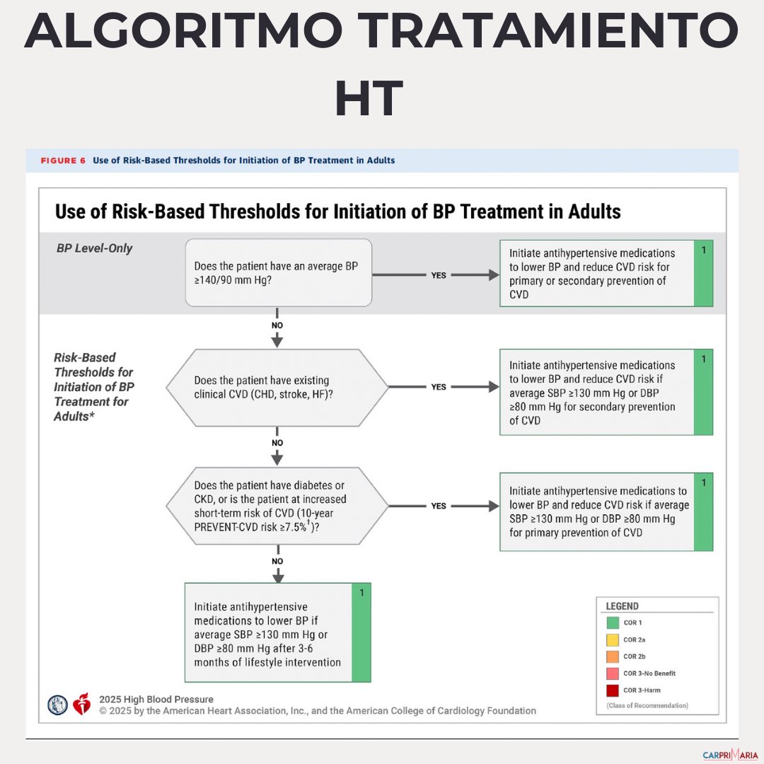 🆕Se han presentado las nuevas guías de Hipertensión de la ACC/AHH. Las anteriores databan de 2017.

Resumimos lo más relevante para práctica clínica. Descúbrelo en el siguiente enlace: 👇👇🏾👇🏻👇🏽
carprimaria.com/leer-ci/ht-hip…