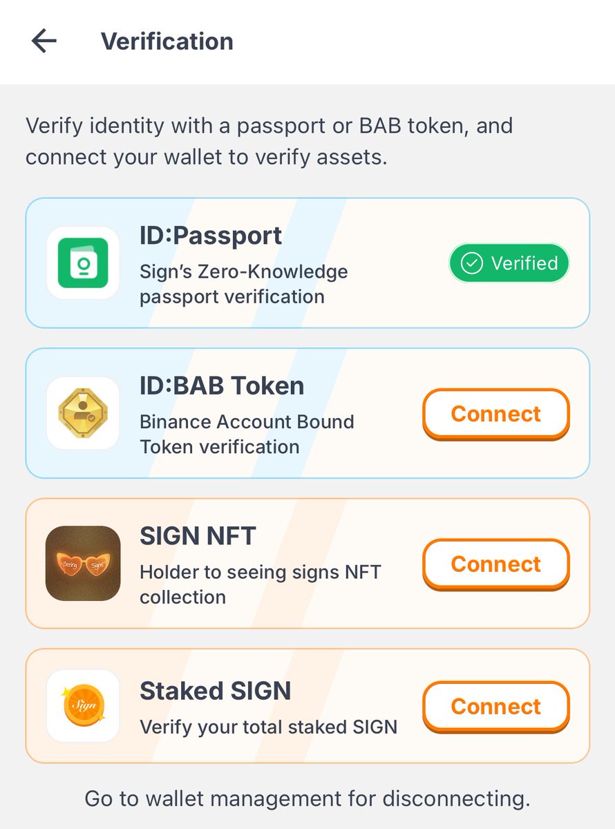 Sign app verification interface showing BAB Token and other options