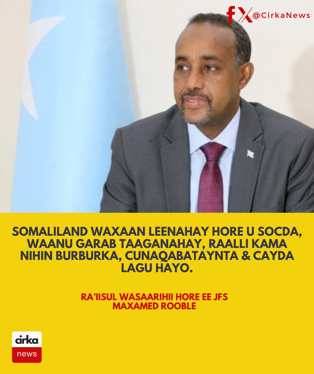 BREAKING: Former Somali Primeminister supports Somaliland's seccession.