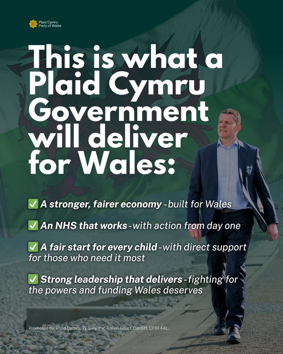 Plaid Cymru ๐ด๓ ง๓ ข๓ ท๓ ฌ๓ ณ๓ ฟ (@plaid_cymru) on Twitter photo Under Labour, the NHS is under pressure, families are struggling, and Wales keeps getting ignored by Westminster.
We all know Wales has the potential to be better. Plaid Cymru offers a fresh start - real leadership, a fairer economy, and action where itโs needed most๐๐ด๓ ง๓ ข๓ ท๓ ฌ๓ ณ๓ ฟ Under Labour, the NHS is under pressure, families are struggling, and Wales keeps getting ignored by Westminster.
We all know Wales has the potential to be better. Plaid Cymru offers a fresh start - real leadership, a fairer economy, and action where itโs needed most๐๐ด๓ ง๓ ข๓ ท๓ ฌ๓ ณ๓ ฟ