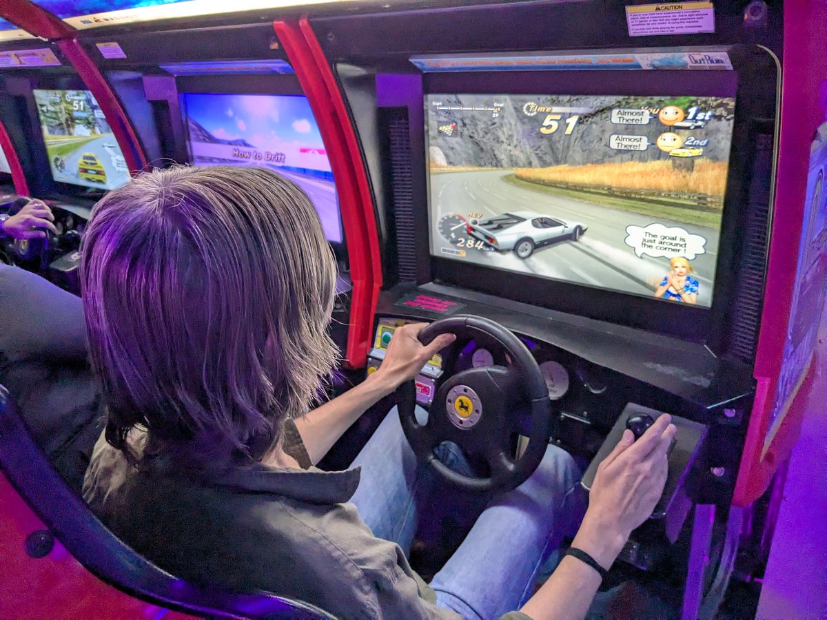 Had a great time at <a href="/NQ64ArcadeBars/">NQ64 Arcade Bars</a> in Soho yesterday! Very impressed with the selection of games, from golden oldies like #Tron and #DonkeyKong to more modern stuff like #OutRun 2.