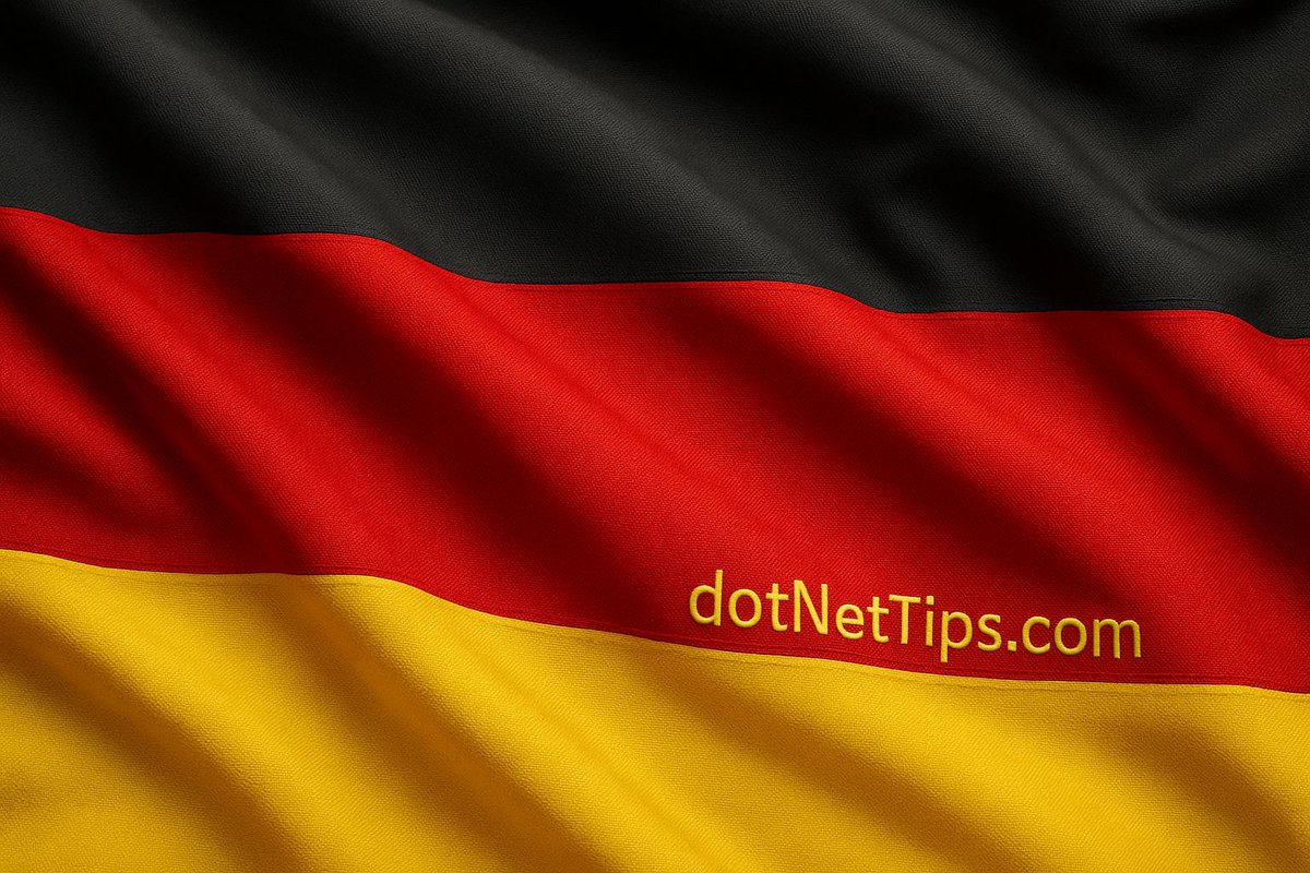 realDotNetDave's tweet image. Hallo Germany! You are officially the #2 country visiting dotNetTips.com this week. That makes me proud, because I’m part German myself. One day I must stand on your soil, but until then — keep coming back and learn how to truly rock your code! 
#dotnet #RockYourCode