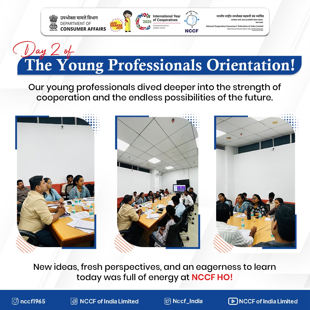 Nccf_India's tweet photo. From learning to leading!

Our young minds took a deeper dive into the power of cooperation on Day 2 of the orientation.

#NCCF #TrainingDay2 #YoungMinds #CooperationMatters https://t.co/KRkwwey7bK