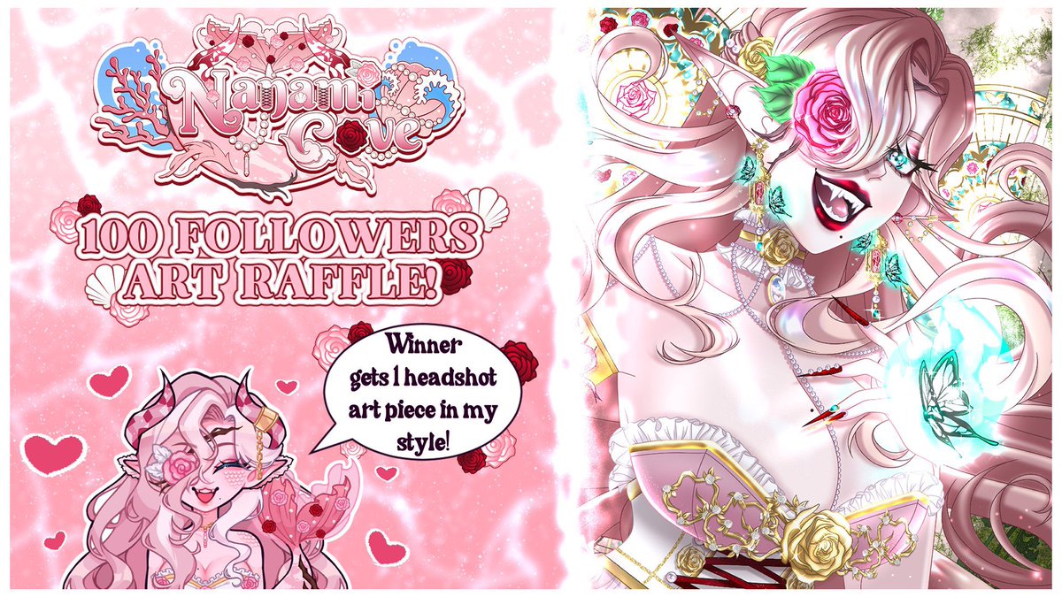 🌊🩷𝟣𝟢𝟢 𝐹𝒪𝐿𝐿𝒪𝒲𝐸𝑅𝒮 𝒜𝑅𝒯 𝑅𝒜𝐹𝐹𝐿𝐸🩷🌊

As a thank you for the love &amp; reaching 100 followers, I want to give back! 

Rules:
🩷Like, RT + Follow
🩷 Comment your ref &amp; tell me something about you!

📅Ends Sept. 30th